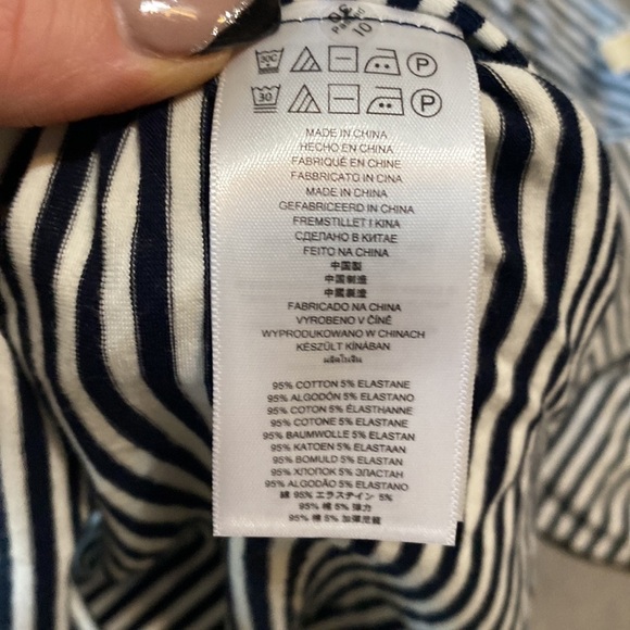 NWOT | Michael Kors | Black & White Stripe | Ruched | Long Sleeve | Top | Size:… - Picture 16 of 17